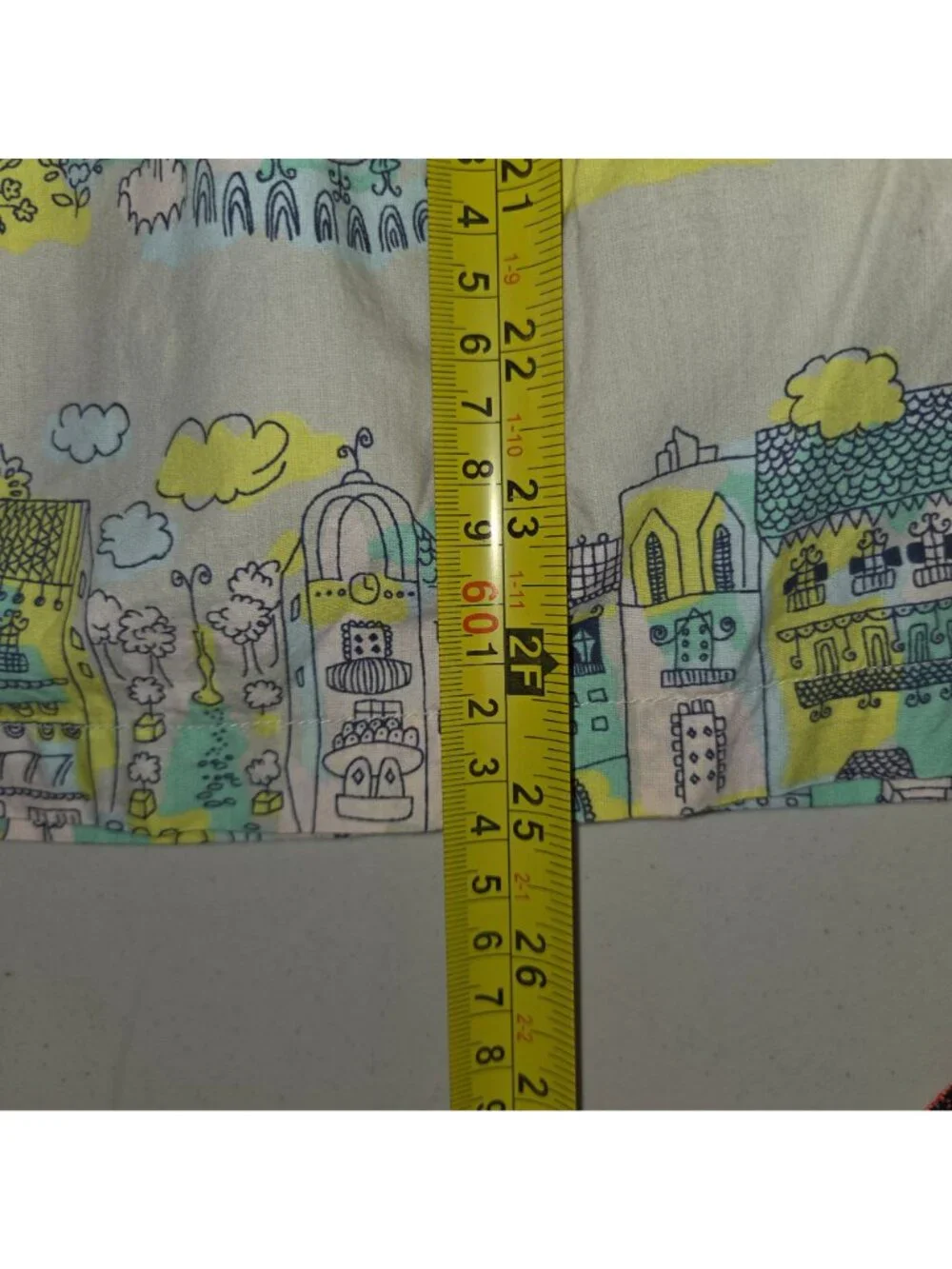Mini Boden Girls 7/8Y Cotton Lined Sleeveless Dress Colorful City Print 4634